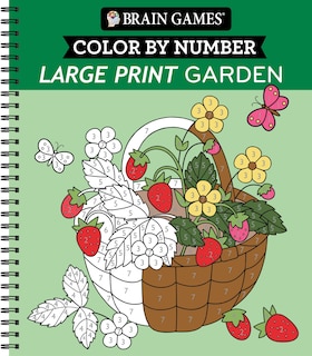 Couverture_Brain Games - Color by Number - Large Print: Garden