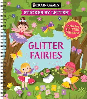 Front cover_Brain Games - Sticker by Letter: Glitter Fairies