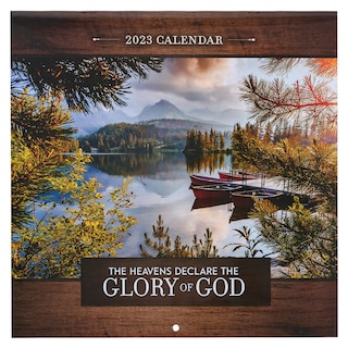 Christian Art Gifts Inspirational 2023 Scenic Nature 12-Moth Wall Calendar for Men & Women: The Glory of God - Beautiful Encouraging Faith-based Creation Landscape w/Monthly Scripture, Large, 10x10