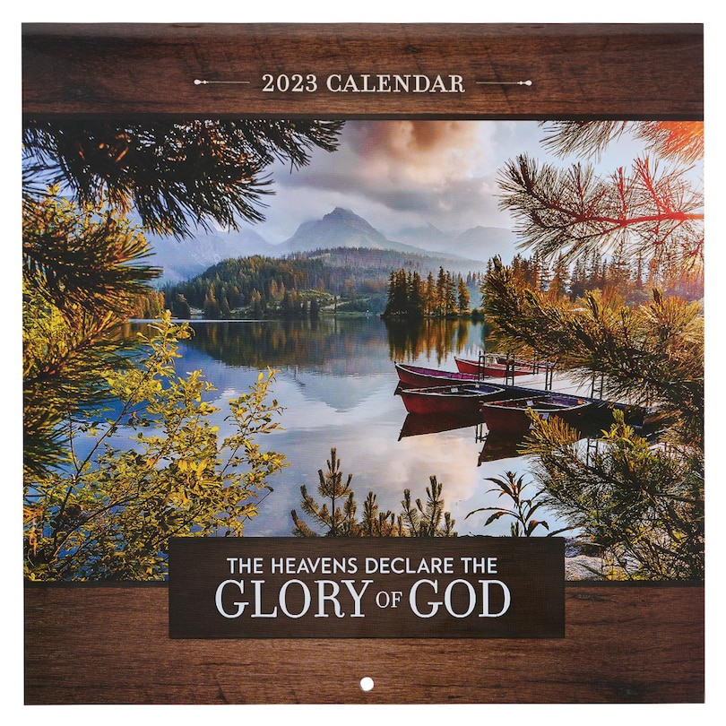 Christian Art Gifts Inspirational 2023 Scenic Nature 12-Moth Wall Calendar for Men & Women: The Glory of God - Beautiful Encouraging Faith-based Creation Landscape w/Monthly Scripture, Large, 10x10