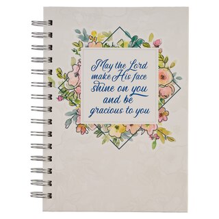 Couverture_Journal Wirebound White Floral Gracious to You Num. 6:24