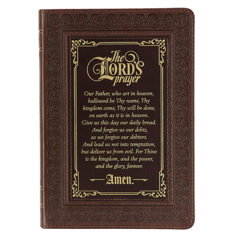 Couverture_Journal Classic Brown/Burgundy The Lord's Prayer Matt. 6:9-13