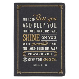 Front cover_Journal Classic Black Bless You & Keep You Num. 6:24-26