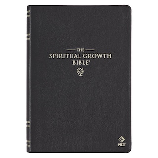 Couverture_NLT, The Spiritual Growth Bible Full-grain Leather, Black