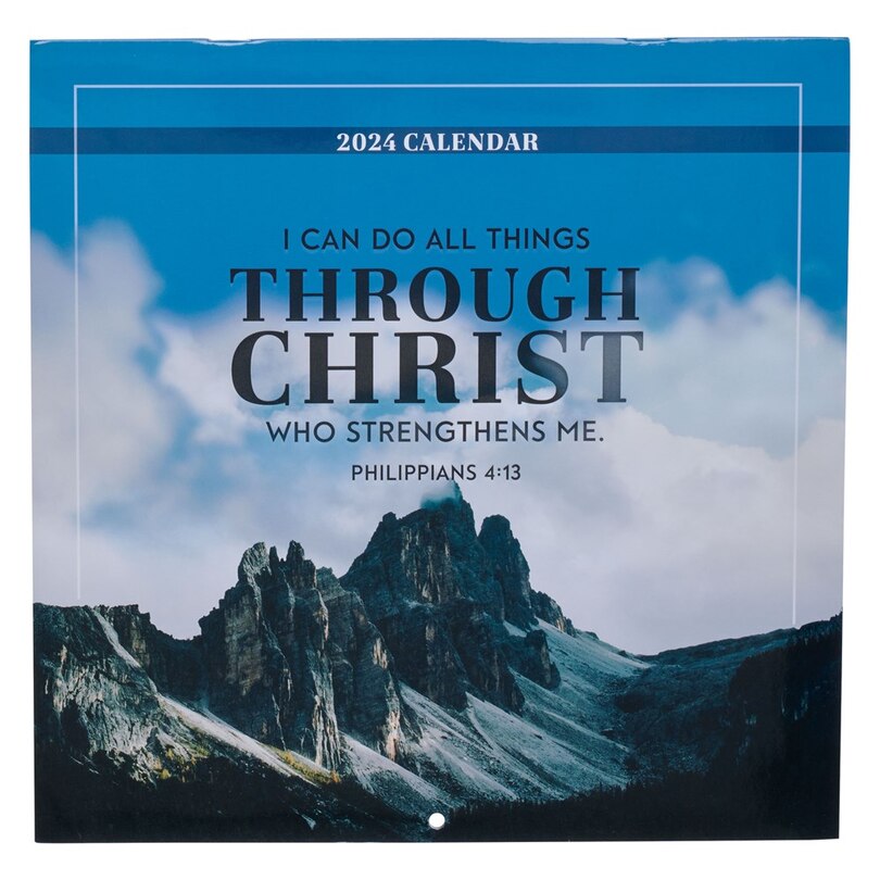 2024 Calendar Lg Through Christ Phil. 4:13
