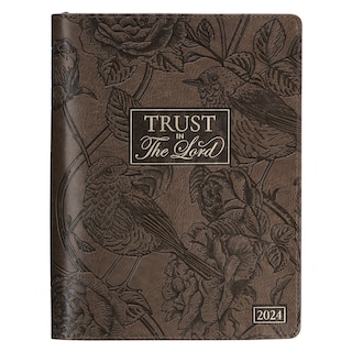 2024 18-Month Planner Brown Trust in the Lord
