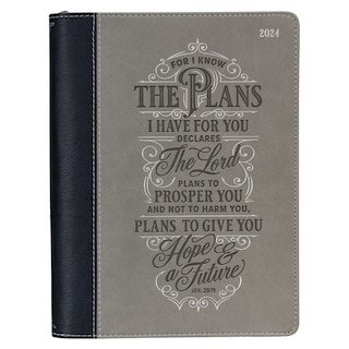 2024 Executive Planner Gray/Black I Know the Plans Jer. 29:11