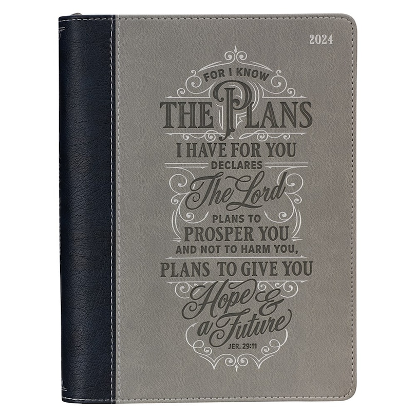 2024 Executive Planner Gray/Black I Know the Plans Jer. 29:11