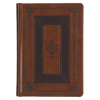 Couverture_KJV Study Bible Faux Leather HC, Toffee/Burgundy