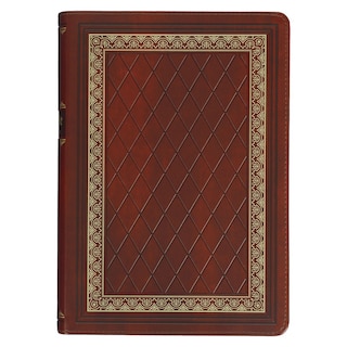 Front cover_KJV Study Bible Faux Leather, Saddle Tan/Diamond