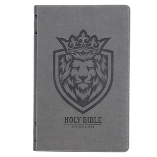 Front cover_KJV Bible Gift Edition Faux Leather, Gray