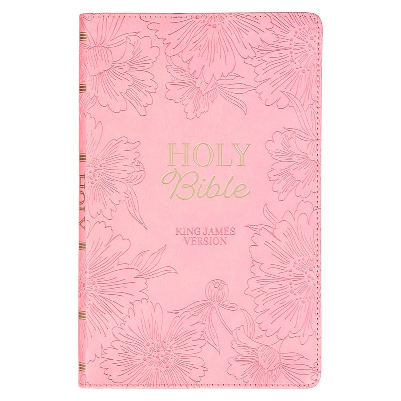 Front cover_KJV Bible Gift Edition Faux Leather, Light Pink