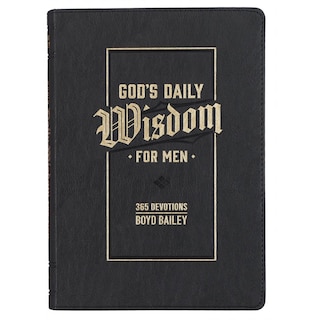 Front cover_Devotional God's Daily Wisdom for Men Faux Leather