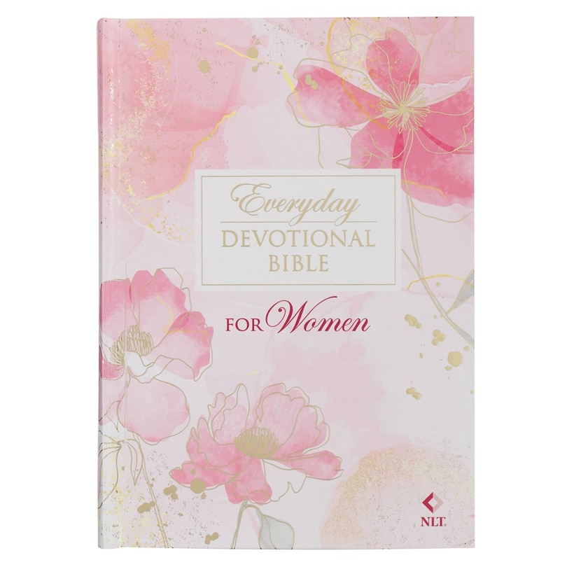 Front cover_Devotional Bible NLT for Women Hardcover, Pink
