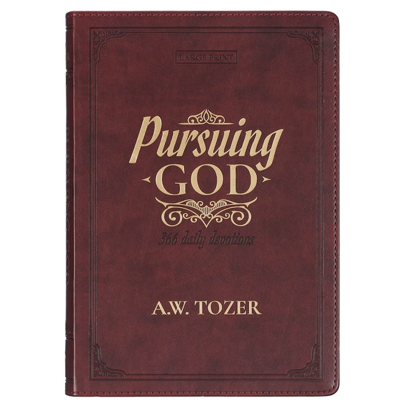 Front cover_Devotional Pursuing God LP Faux leather