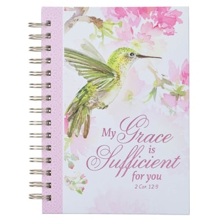 Front cover_Journal Spiral Pink My Grace 2 Cor. 12:9