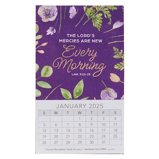 Couverture_2025 Mini Magnetic Calendar Every Morning Lam. 3:22-23
