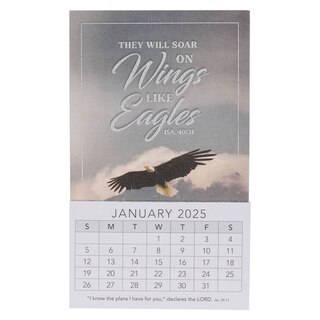 Couverture_2025 Mini Magnetic Calendar Wings Like Eagles Isa. 40:31