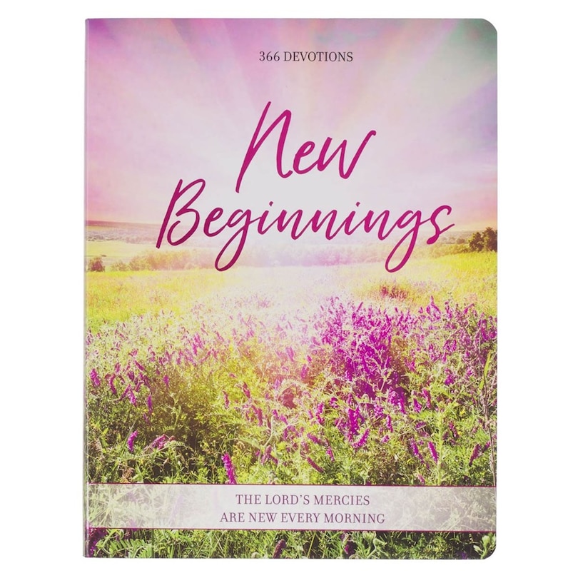 Couverture_Devotional New Beginnings Pink Floral Softcover