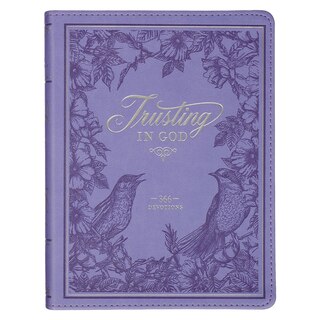 Front cover_Devotional Trusting God Purple Faux Leather