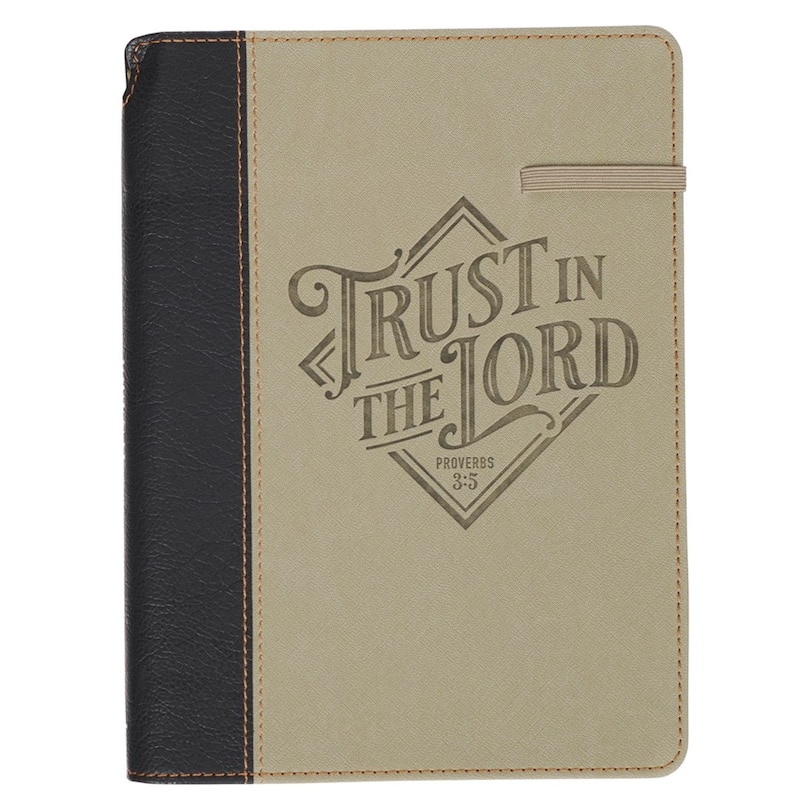 Front cover_Journal Classic w/Elastic & Pen Holder Trust in the Lord Prov. 3:5