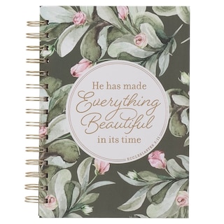 Front cover_Journal Spiral Green Everything Beautiful Ecc. 3:11