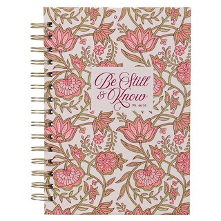 Front cover_Journal Spiral-bound Pink Be Still & Know Ps. 46:10