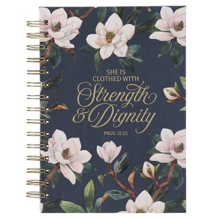 Front cover_Journal Spiral Teal Strength & Dignity Prov. 31:25