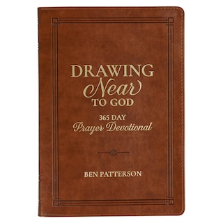 Front cover_Devotional Drawing Near to God Brown Faux Leather