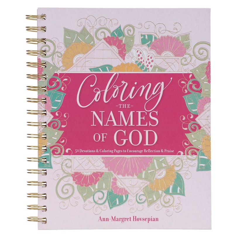 Front cover_Coloring Devotional Names of God Wirebound