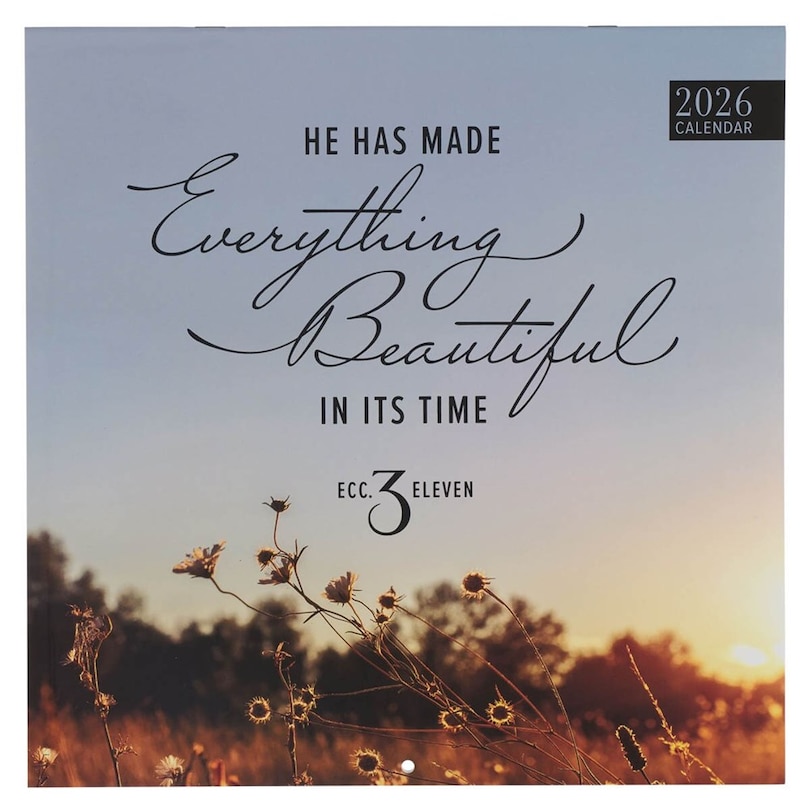 Couverture_2026 Calendar Lg Everything Beautiful Ecc. 3:11
