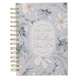 Front cover_Journal Spiral Floral Commit to the Lord Prov. 16:3