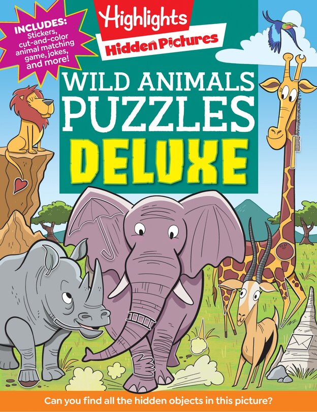 Front cover_Wild Animals Puzzles Deluxe
