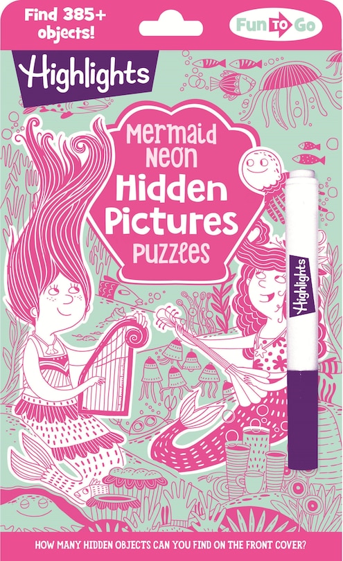 Couverture_Mermaid Neon Hidden Pictures Puzzles