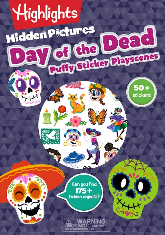 Front cover_Day of the Dead Hidden Pictures Puffy Sticker Playscenes