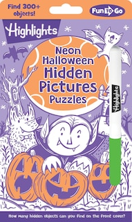 Front cover_Neon Halloween Hidden Pictures Puzzles