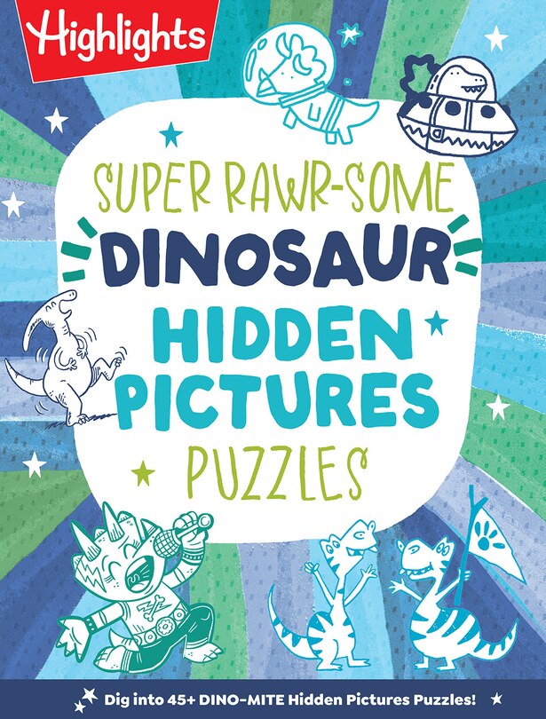 Front cover_Super Rawrsome Dinosaur Hidden Pictures Puzzles
