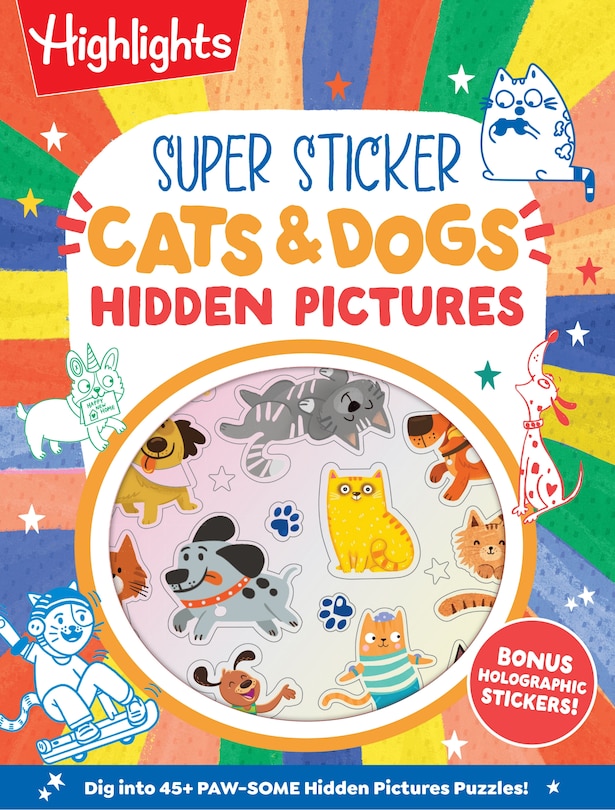 Couverture_Super Sticker Cats & Dogs Hidden Pictures