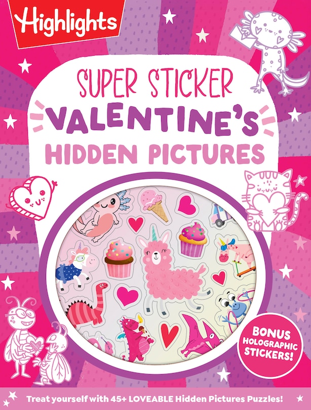 Front cover_Super Sticker Valentine's Hidden Pictures