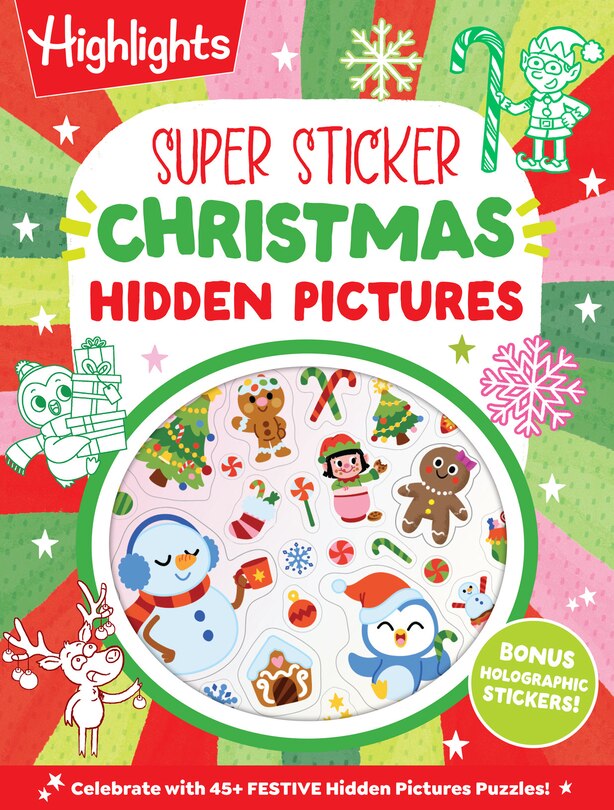 Front cover_Super Sticker Christmas Hidden Pictures