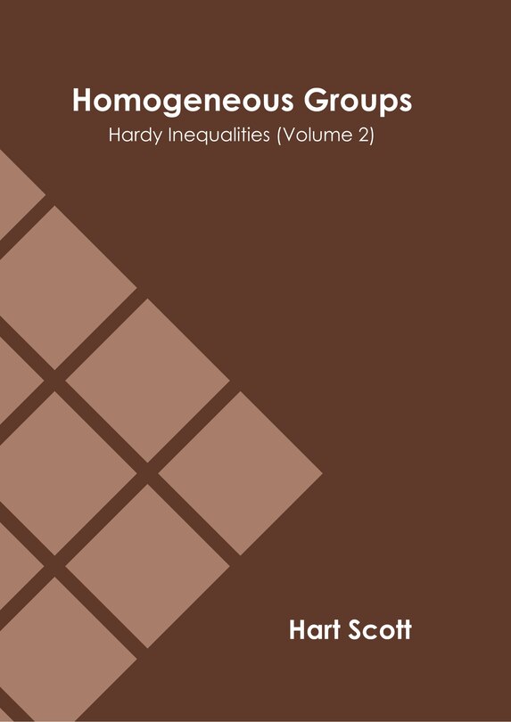 Couverture_Homogeneous Groups: Hardy Inequalities (volume 2)