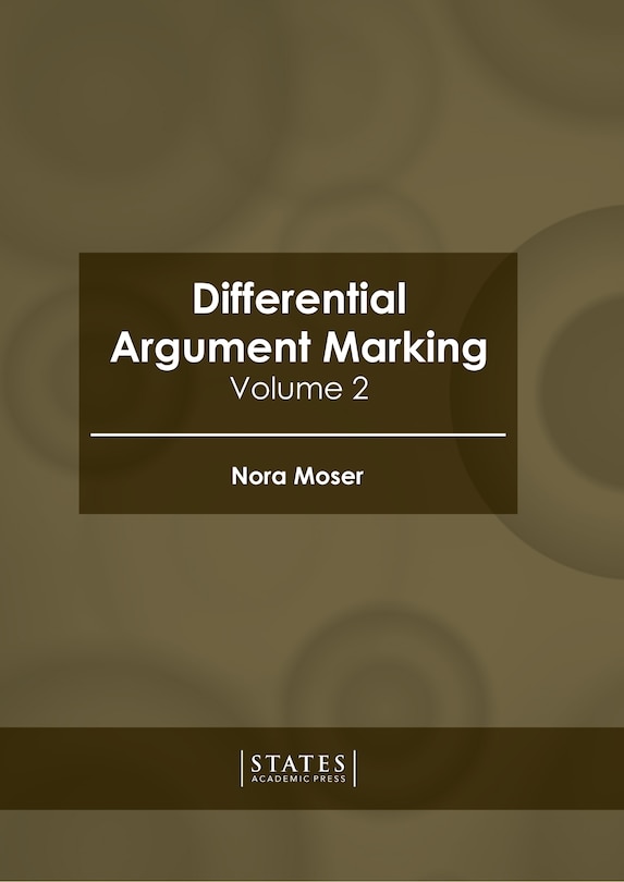 Couverture_Differential Argument Marking: Volume 1
