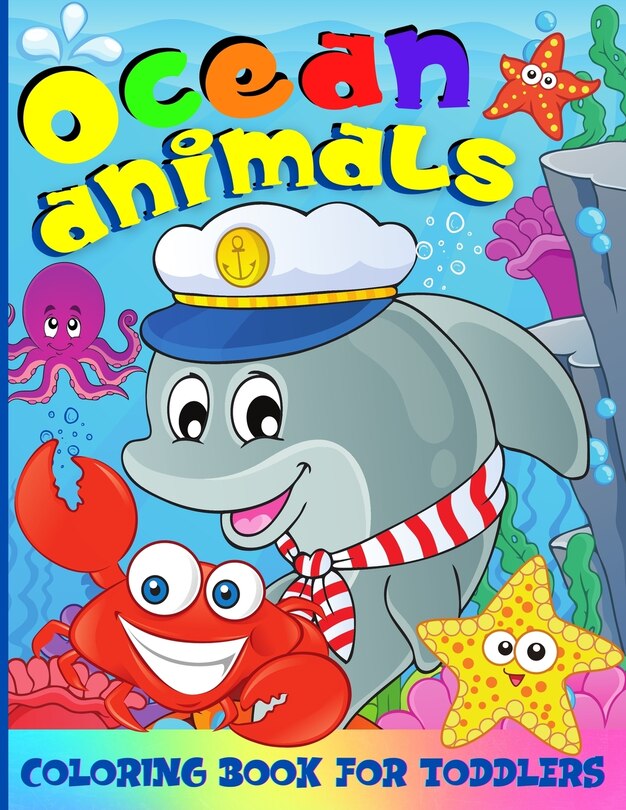 Front cover_Ocean Coloring Book For Kids