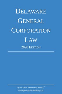 Couverture_Delaware General Corporation Law; 2020 Edition