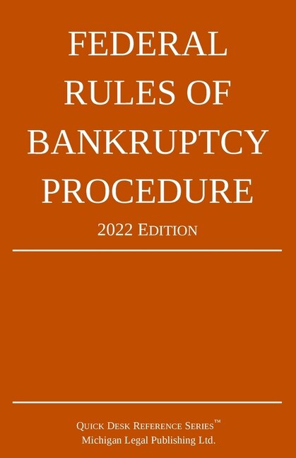 Couverture_Federal Rules of Bankruptcy Procedure; 2022 Edition