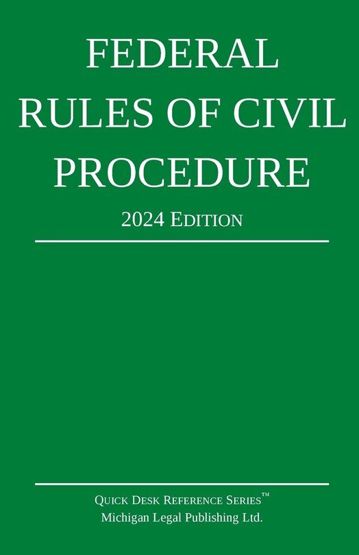 Couverture_Federal Rules of Civil Procedure; 2024 Edition