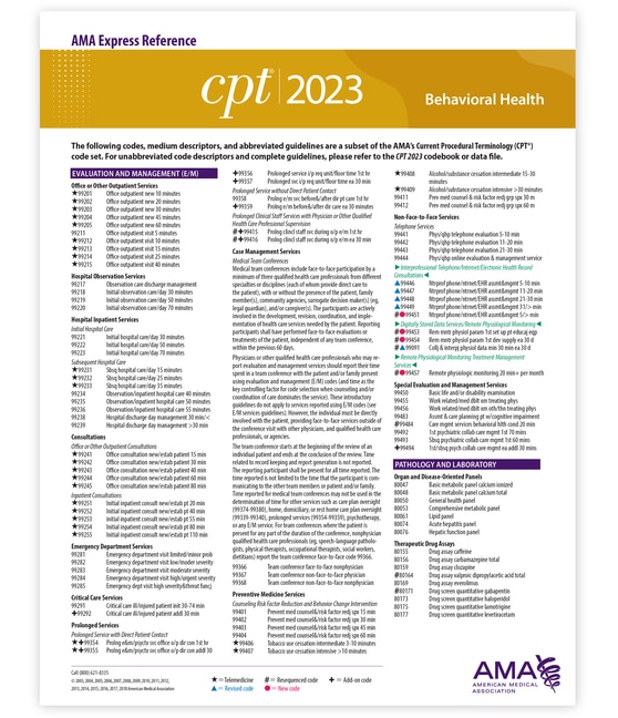 Front cover_CPT 2023 Express Reference Coding Card