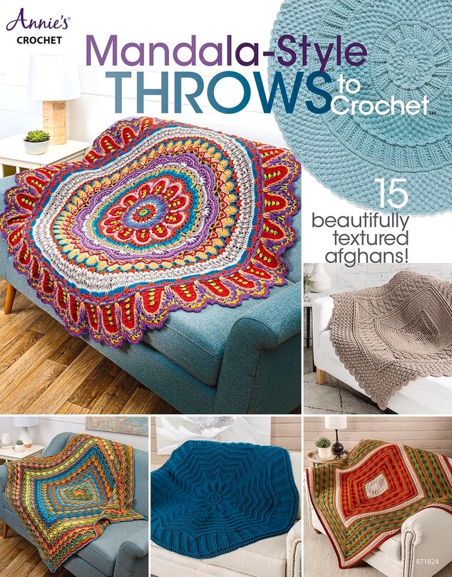 Front cover_Mandala-style Throws To Crochet