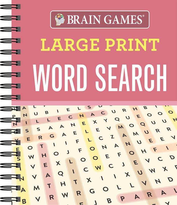 Front cover_Brain Games - Large Print Word Search