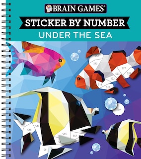 Couverture_Brain Games - Sticker by Number: Under the Sea (28 Images to Sticker)